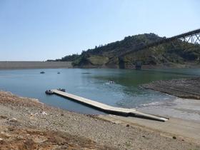 Despite significant storm systems in December and January, water levels in Lake Sonoma remain well below normal.