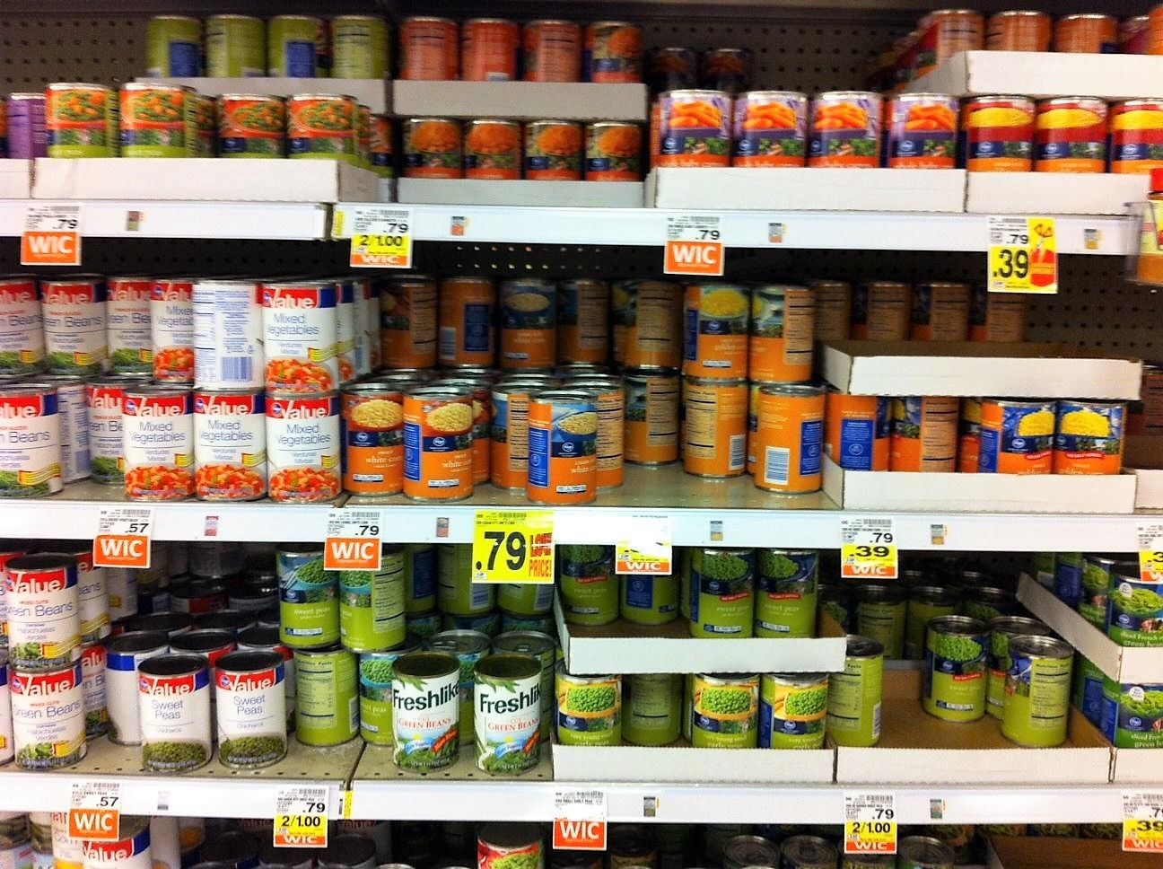 Canned Vegetables at Kroger