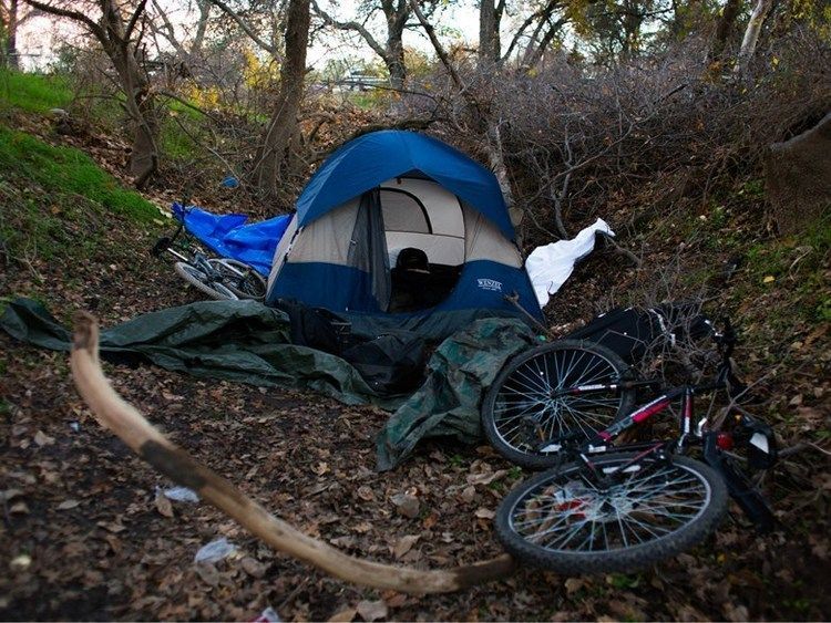 homeless camp an
