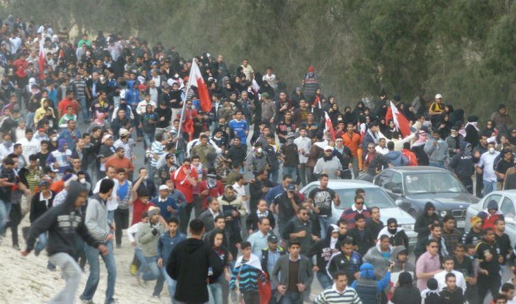 Protest crowd