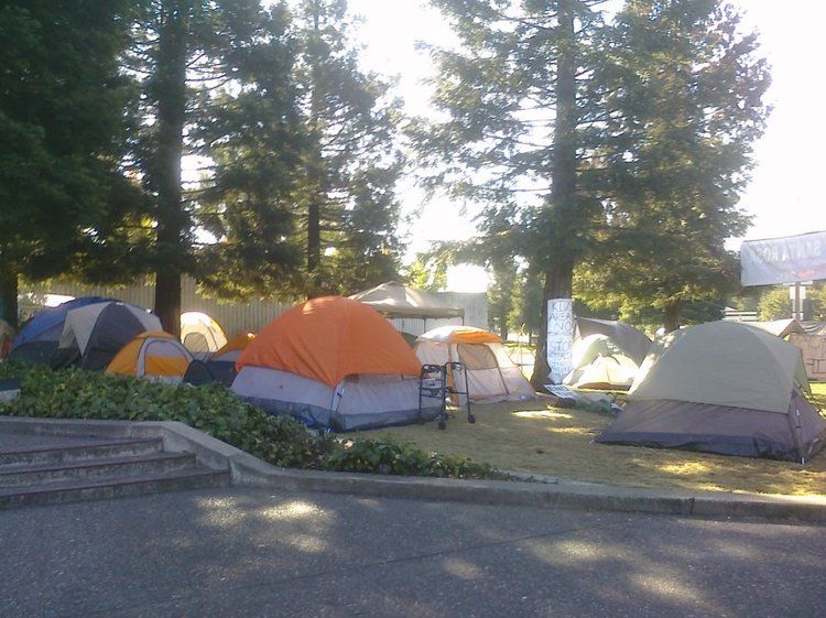 City Hall tents