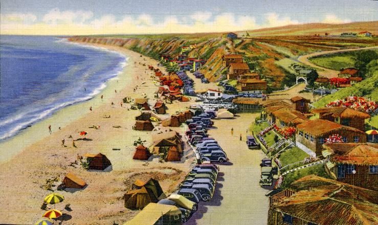 Crystal Cove Vintage Postcard