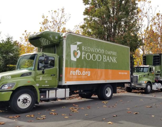 Redwood Empire Food Bank trucks