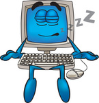 26219-clip-art-graphic-of-a-desktop-computer-cartoon-character-sleeping-computer