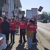 Providence hospice workers on strike