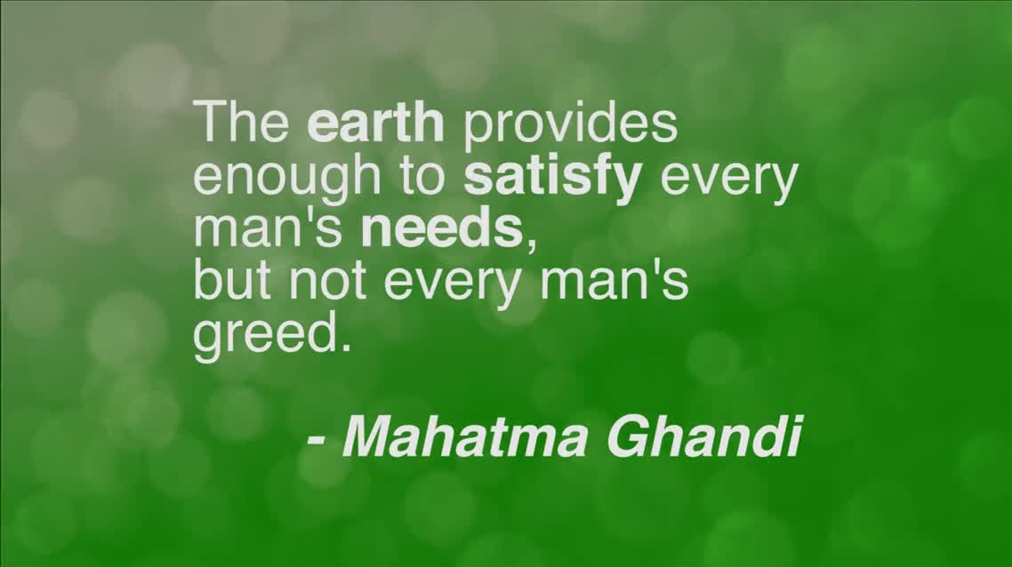 The earth provides