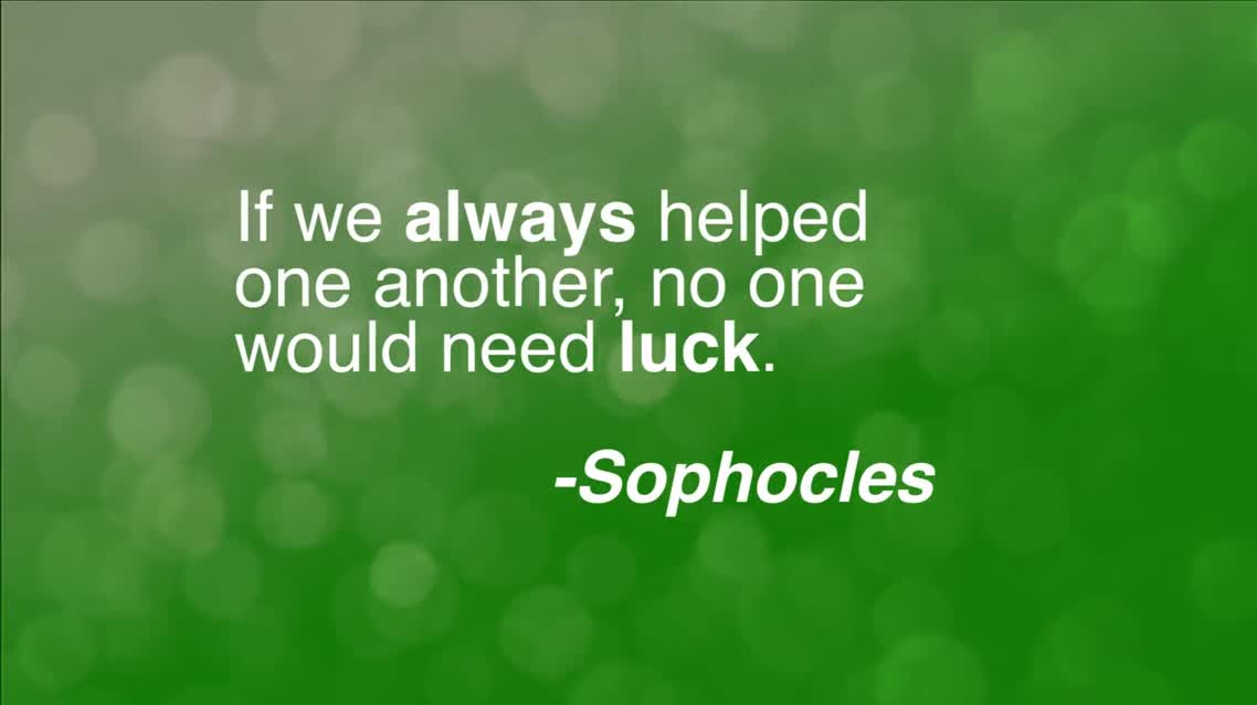 If we always helped