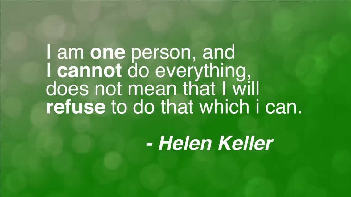 I am one person
